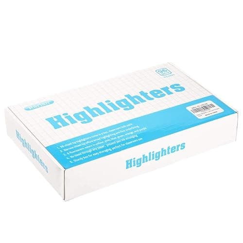 Rarlan Highlighters, Chisel Tip, Assorted Fluorescent, 96 Count Bulk Pack thumbnail 5