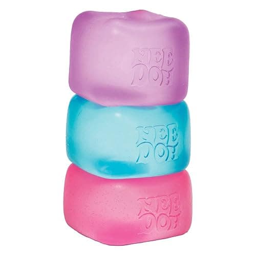 Schylling Needoh Nice Cube Sensory Toy with a Super Solid Squish - Colors May Vary 3 Pack thumbnail 6