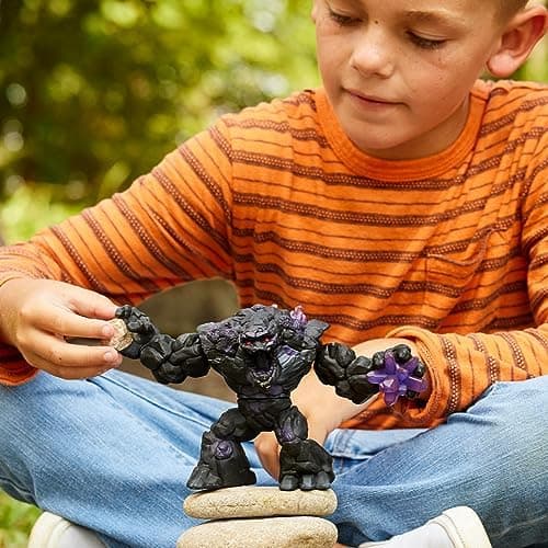 Schleich ELDRADOR Creatures - 9" Shadow World Stone Monster Toy with Crystal Set - Cool Movable Monster Action Figure for Boys and Girls - Fantasy Rock Beast Figurine - Durable Toys for Kids Ages 7+ thumbnail 2