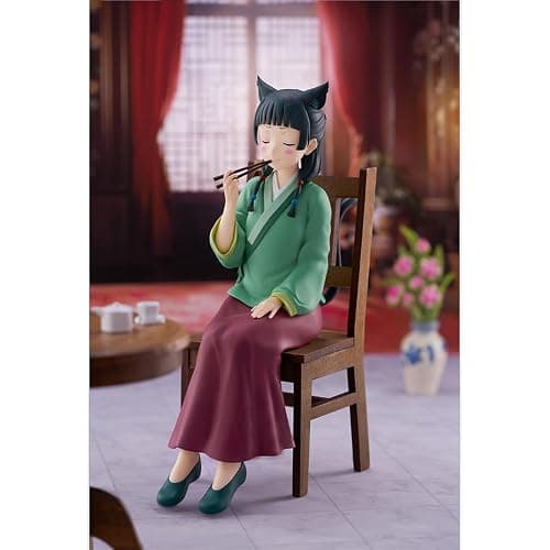 MABAIUDE 2pcs Maomao Figure Maomao Statue - 1/7 Scale Sitting Pose Hanfu Version Mao Mao Figure Model - PVC Anime People Collectibles Desktop Decoration Gifts for Fans thumbnail 2