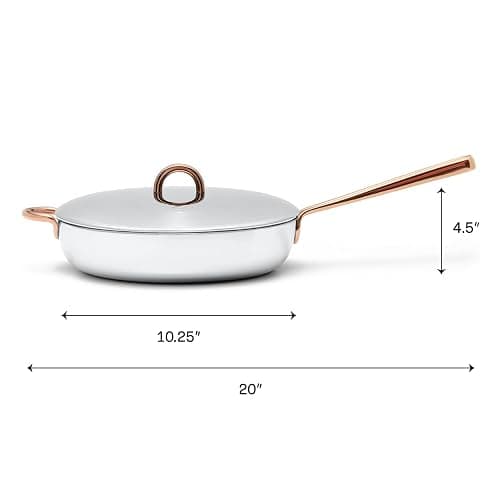 Great Jones Deep Cut 3-Quart Stainless Steel Sauté Pan | Hybrid Skillet & Sauté Pan with Sloped Sides, Welded Handles | Induction & Oven Safe, Dishwasher Friendly thumbnail 2