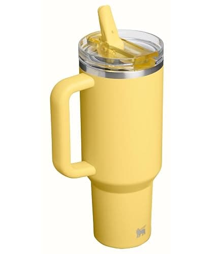 STANLEY Quencher ProTour Flip Straw Tumbler with Leakproof Lid 40 oz | Built-In Straw & Handle | Cupholder Compatible for Travel | Insulated Stainless Steel Cup | BPA-Free | Daffodil thumbnail 4