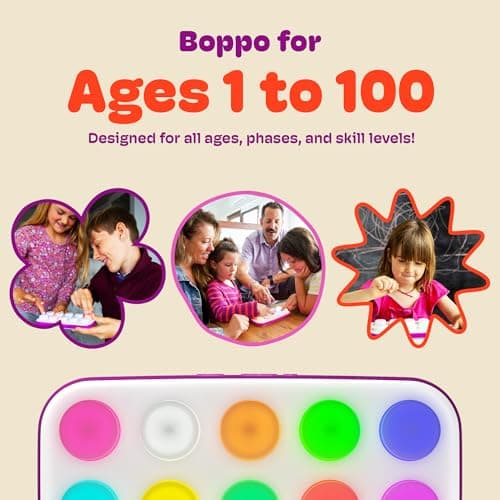 Boppo Screen-Free Learning Tablet for Kids - Interactive Handheld Games - Educational, Travel-Friendly Fun for the Whole Family - Includes 40+ Pre-Loaded Games & Activities thumbnail 5