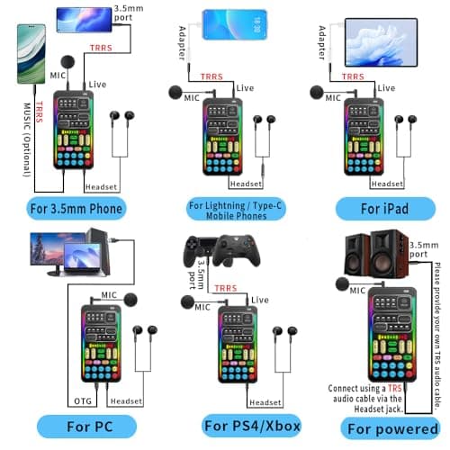 I9 Voice Changer Sound Card Kit, 16 Effects for Gaming & Streaming thumbnail 9