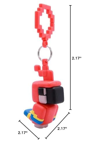 Officially Licensed Minecraft Backpack Hangers – Surprise Blind Box Figure – Durable Plastic Keychain Accessory for Backpack, Lunchbox, Gifts – Ages 3+ (Series 1) thumbnail 2