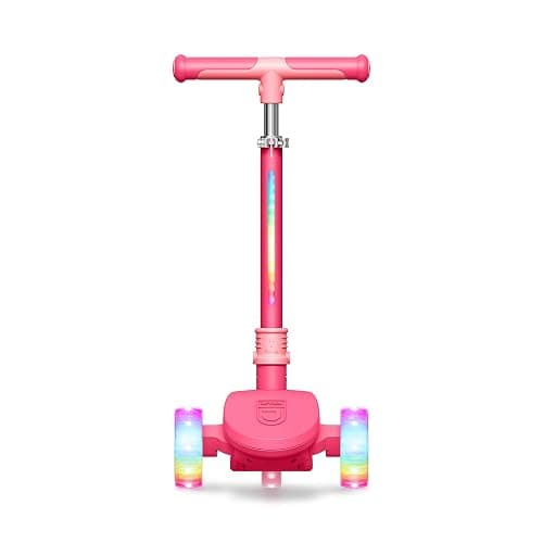 Jetson 3-Wheel Light-Up Kick Scooter, Lights on Stem & Wheels, Height Adjustable Handlebar, Rear Brake, Foldable, Ages 3+ thumbnail 10