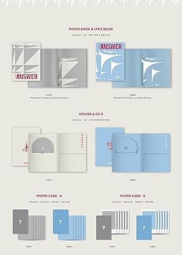 Kakao M ENHYPEN DIMENSION ANSWER AlbumFolded PosterExtra Photocards Set TYPE 2 ver. thumbnail 3