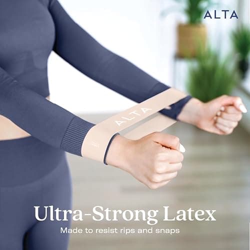 ALTA Mini Loop Bands for Exercise - Premium Durable Latex - Small Resistance Bands for Women, Booty Bands for Working Out, Leg Stretch Loops for Physical Therapy, Pilates Exercise Mini Bands Set thumbnail 5