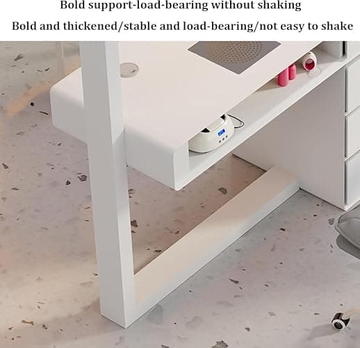 Wooden Nail Artist Manicure Table with Dust Collector – Salon Spa Workstation, Nail Tech Desk, Home Beauty Station for Makeup & Nail Care(Size:120 * 40 * 78 cm) thumbnail 5