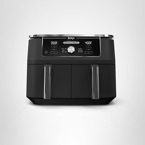Ninja DZ401 Foodi 10 Quart 6-in-1 DualZone XL 2-Basket Air Fryer with 2 Independent Frying Baskets, Match Cook & Smart Finish to Roast, Broil, Dehydrate for Quick, Easy Family-Sized Meals, Grey thumbnail 15