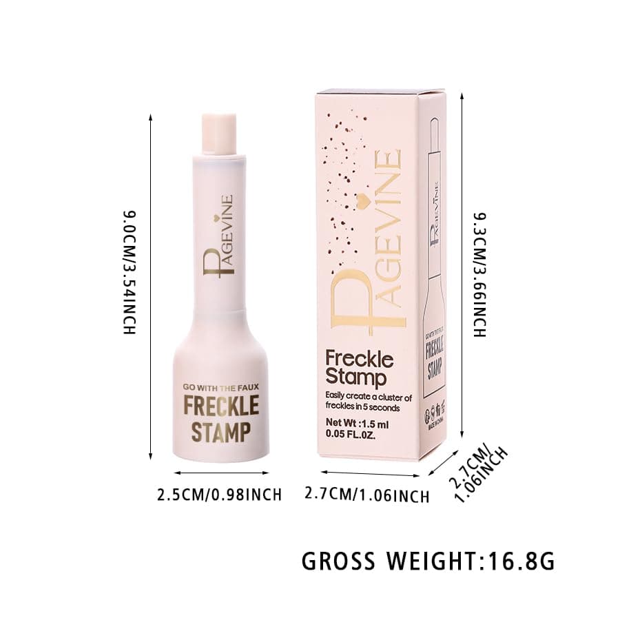 Faux Freckle Stamp,Liquid Freckle Pen, Fake Freckles Stamp Air Cushion, Long Lasting Waterproof Quick Dry Lifelike Magic Freckles (02 Medium) thumbnail 2