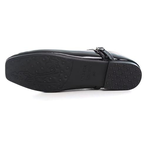 LUXINYU Women's Slip on Flats,Classy Round Toe Solid Classic Mary Jane Ballet Dance Shoes Soft Comfortable PU Flat Shoes thumbnail 6