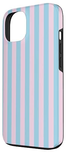 Blue And Light Blue Vertical Stripes 70s Style Summer Case for iPhone 13 thumbnail 2