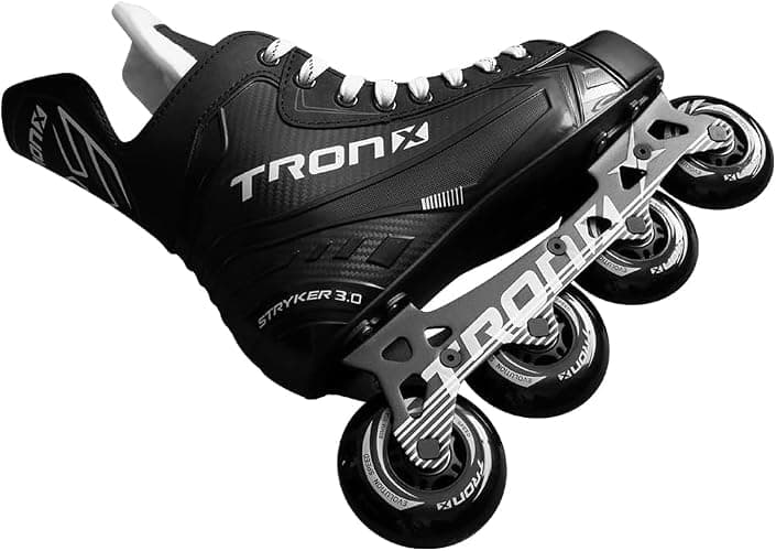 TronX Stryker 3.0 Senior Adult Junior Kids Inline Roller Hockey Skates, New Model thumbnail 3