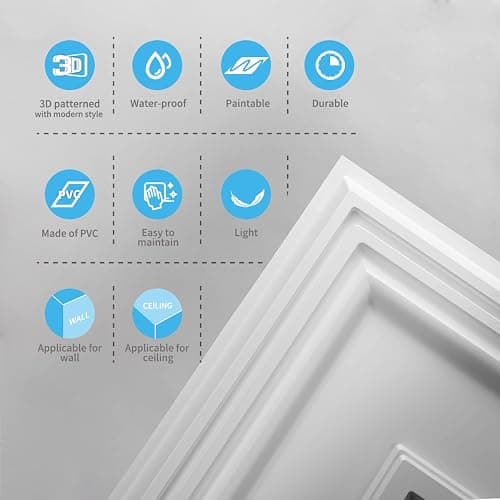 Art3d Drop Ceiling Tiles, 24x48in. White (12-Pack), Polyvinyl Chloride (PVC), Glue Down thumbnail 7