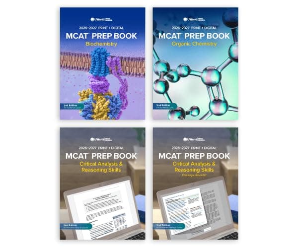 UWorld MCAT Books 2026-2027: 8 MCAT Prep Books (Printed & Interactive Digital), 6 Science Review Books + 2 MCAT CARS Practice Books thumbnail 3