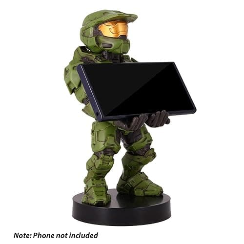 Exquisite Gaming: Halo: Master Chief - Mobile Phone & Gaming Controller Holder, Device Stand, Cable Guys, Xbox Licensed Figure, Green thumbnail 3