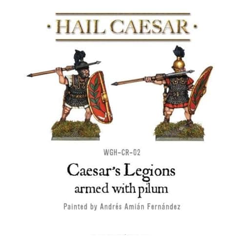 Warlord Games Hail Caesar: Caesarian Roman Legions Armed with Pilum Military Table Top Wargaming Plastic Model Kit WGH-CR-01,Unpainted thumbnail 3