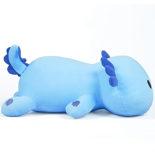 MIAOHAHA Plush Axolotl Toy 20in Plush Pillow Axolotl Stuffed Animal Toy Cute Plushies Kids Plush Toy Pillow(Blue,50cm/19.6in) thumbnail 3