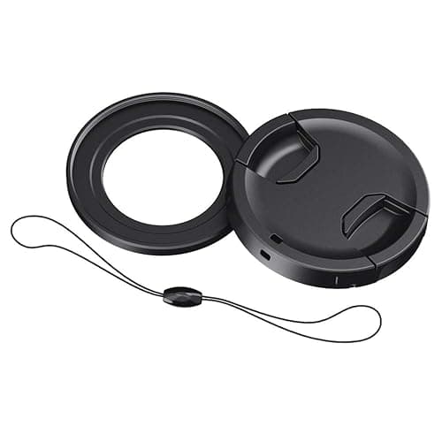 Metal 49mm Filter Lens Adapter with Cap for Canon PowerShot G7X III II G5X | Aluminium Alloy G7XM3 G7XM2 G7X G5X 49mm Filter Adapter, w Snap-On Lens Cap & Cap Keeper String,Installing UV CPL ND Filter thumbnail 8