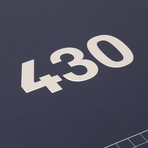 MILAN® Cuaderno A4 con tapa dura, papel cuadriculado (5 x 5 mm), 120 hojas de 95 gr/m², colección goma 430, azul - Papel cuadriculado - Azul marino thumbnail 4