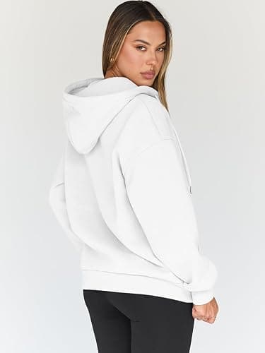Trendy Queen Womens Zip Up Hoodies Oversized Sweatshirts Fall School Fashion Outfits Casual Jackets 2025 Winter Clothes thumbnail 4