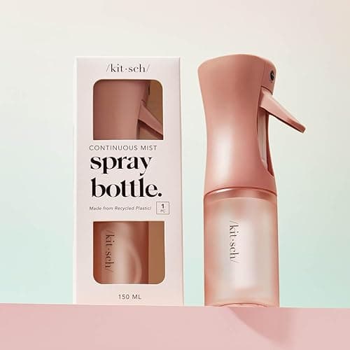 Kitsch Continuous Spray Bottle for Hair – Fine Mist Water Mister & Water Spray Bottle – Recycled Hair Spray Bottle – Spray Bottles for Cleaning, Styling, Plants & More – Terracotta, 150ml thumbnail 9