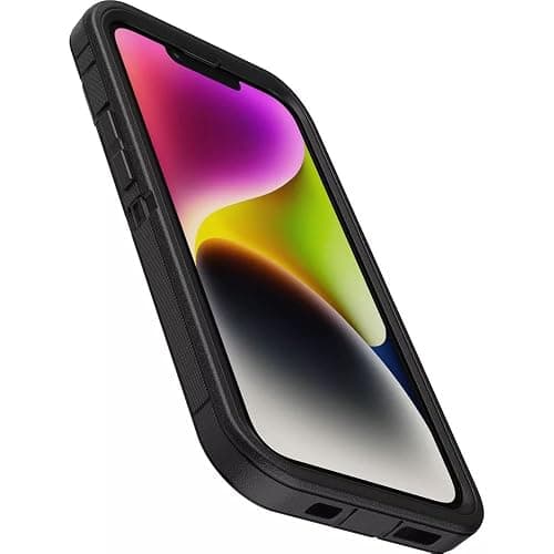 OtterBox iPhone 14, & iPhone 13 (Only) - Defender Series Case - Case Only - Screenless - Rugged & Durable - with Port Protection - Microbial Defense Protection (Black) thumbnail 3