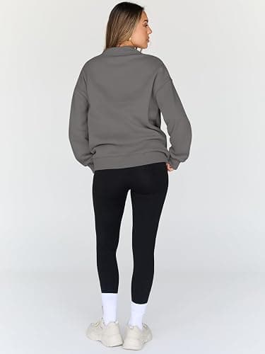 Trendy Queen Womens Oversized Sweatshirts Turtleneck Pullover Long Sleeve Hoodies Tops Fall Fashion Outfits 2025 Clothes thumbnail 4