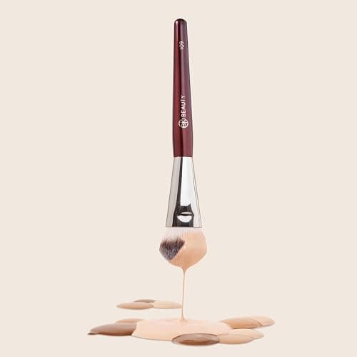 BK BEAUTY BRUSHES - 109 MINI CONTOURED FOUNDATION - Face Brush for Liquid or Cream Foundations - Bronzer, Blush & Highlighter Makeup Brush thumbnail 6