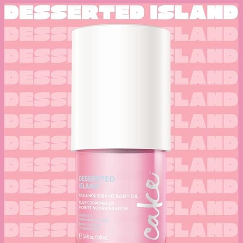 Cake Beauty Desserted Island Body Oil - Argan & Aloe - 100 mL/3.4 Fl Oz | Rich Nourishing Body Oil - Argan Oil, Aloe & Camellia Leaf Extract - Dry Skin - Radiance Enhancing - Vegan, Sulfate Free thumbnail 2