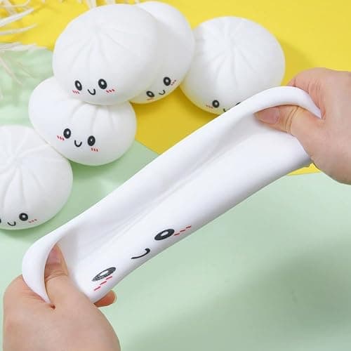 Giant Glitter Dumpling, Giant Mystery Dumplings, Glitter Dumpling S-quishy, Jumbo D-umpling S-quishy Toy with Steamer Box,Large Stress Relief Sensory Ball for Adults & Kids thumbnail 6