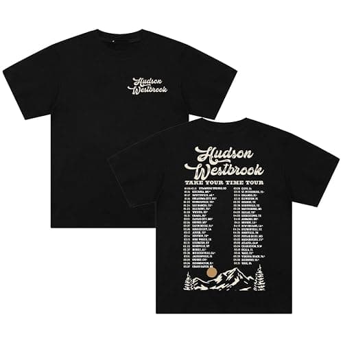 Hudson Westbrook T-Shirt 2025 Take Your Time Tour Crewneck Short Sleeve Cotton Tee Men Women Streetwear Tops - Image 1