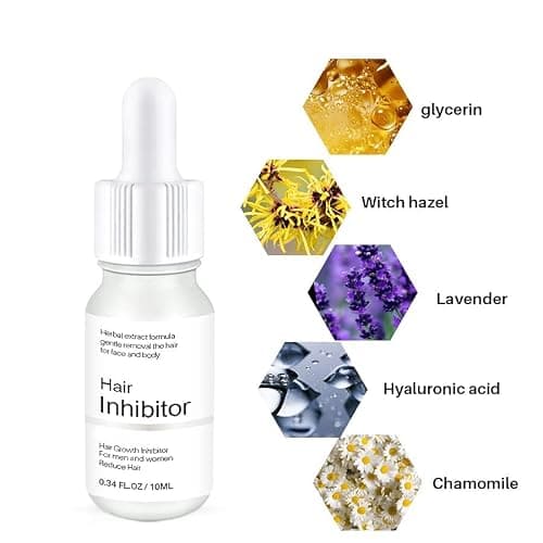 Generic Mild Hair Growth Inhibitor Serum,for Face, Arm, Legs Body Hair, Unscented, 0.34 Fl Oz, Lotion, Natural Plant Extract, Unisex thumbnail 2