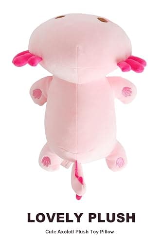 Onsoyours Cute Axolotl Plush, Soft Stuffed Animal Salamander Plush Pillow, Kawaii Plush Toy for Kids (Pink Axolotl A, 13") thumbnail 8