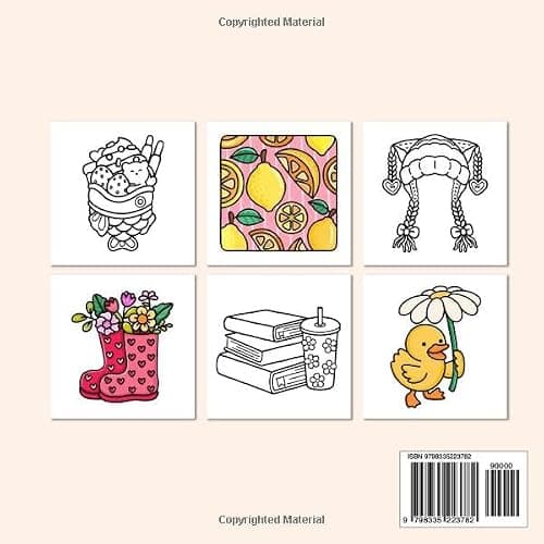 Stress Relief: Coloring Book for Adults and Teens, Bold and Easy Designs for Relaxation, Big and Simple Drawings Featuring Relaxing Items and Cute Things thumbnail 2