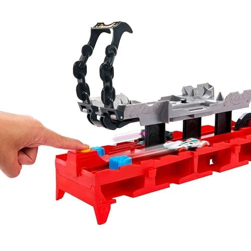 Hot Wheels City Toy Car Track Set, Ultimate Dual Dragon Transporter & 2 Die-Cast Cars, Large-Scale & Detachable Dragon, Stores 20+ Vehicles thumbnail 9