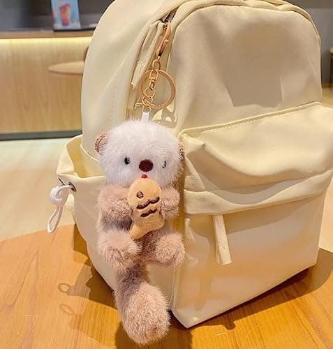 Otter Keychain Charm & Bag Charm - Cute Keychain Ring for Bags Backpacks Otter stuff - for Animal Lovers thumbnail 4