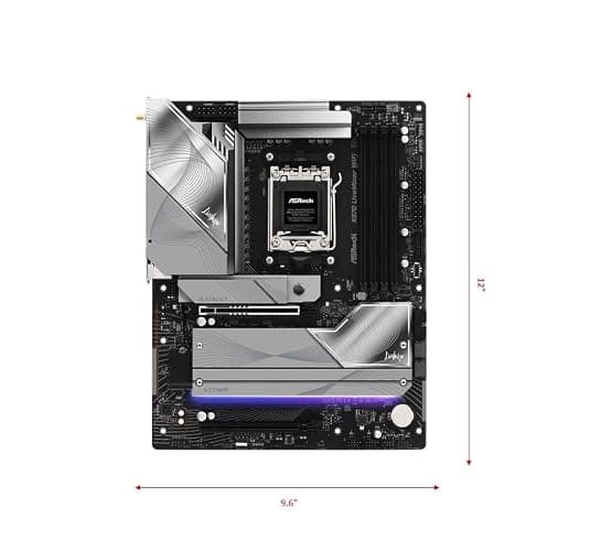 ASRock X870 LiveMixer WiFi AM5 Motherboard | AMD Ryzen 9000/8000/7000 | DDR5 8000+ (OC) | Dual USB4 | PCIe 5.0 | WiFi 7 | 16+2+1 Power Phase | 5GbE LAN thumbnail 2