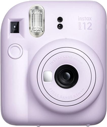 Fujifilm Instax Mini 12 Instant Camera Lilac Purple + Fuji Film Value Pack (40 Sheets) + Shutter Accessories Bundle, Incl. Compatible Carrying Case, Quicksand Beads Photo Album 64 Pockets - Lilac Purple thumbnail 4