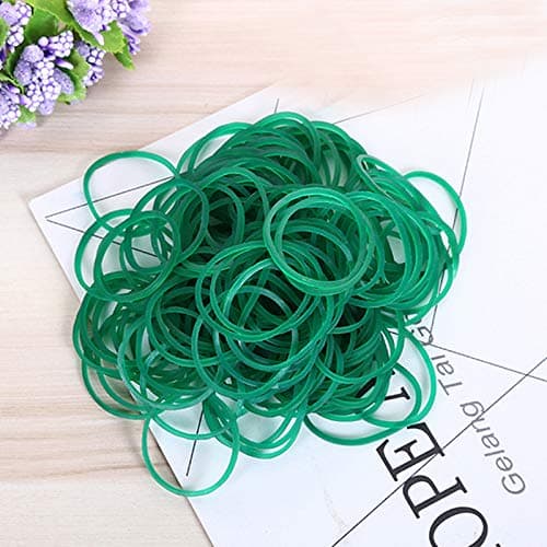 AMUU Rubber Bands size10 Green 1inch 500pcs Small Rubber Bands | Rubber Band for Office Supplies School Home Strong Elastic Band thumbnail 7