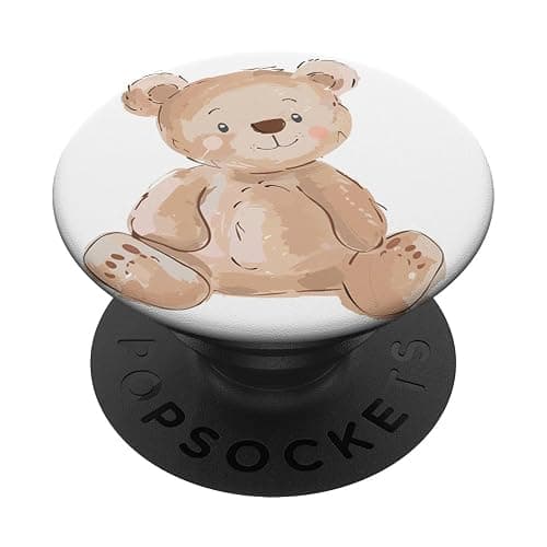 Teddy Cute Bear Adorable Bear Lover PopSockets Adhesive PopGrip - Image 1