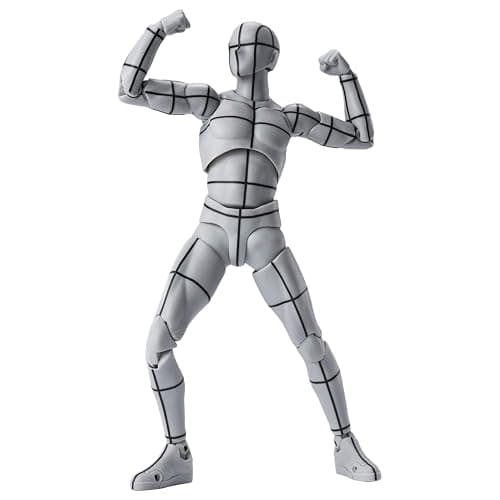 Kosik SHF Figuarts Body Kun -Wireframe- Sports Edition Figure (Gray Color Ver.) (Wireframe) thumbnail 3