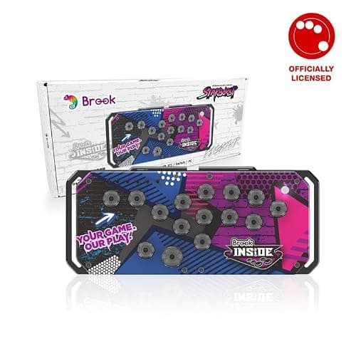 Brook Fighter Starburst All-Button Arcade Controller for PS5, PS4, Xbox Series X|S, NS & NS2, PC – Hot-Swappable Switches, RGB Lighting, Adjustable Angles, Tournament-Grade Performance - Image 1