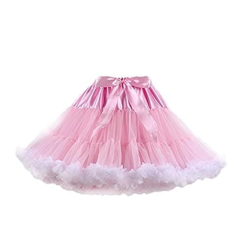 Colyanda Womens 3-Layered Pleated Tulle Petticoat Tutu Puffy Party Cosplay Skirt - Image 1