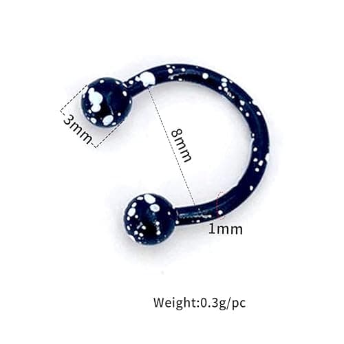 20 Pieces 16G Stainless Steel Septum Jewelry thumbnail 8
