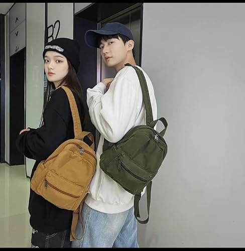 XPONNI Small Backpack Purse for Teen Girls Grunge Accessories Purse Backpack for Women Mini Backpack Purse (Green) thumbnail 4
