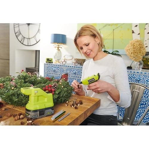Ryobi RGLM18-0 18V ONE+ Cordless Mini Glue Gun (Bare Tool), Green thumbnail 7