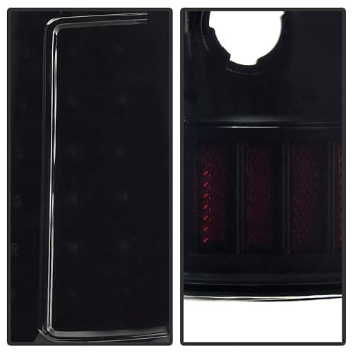 ACANII - For Black Smoke 1999-2002 Chevy Silverado GMC Sierra [C-Shape] LED Tail Lights Lamps thumbnail 3