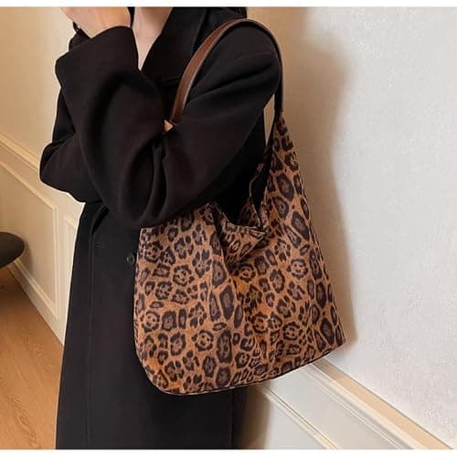 DOTITOY Cheetah Leopard Print Tote Bag Large Capacity Bag Leopard Bag Women Shopper Women's Bag thumbnail 8